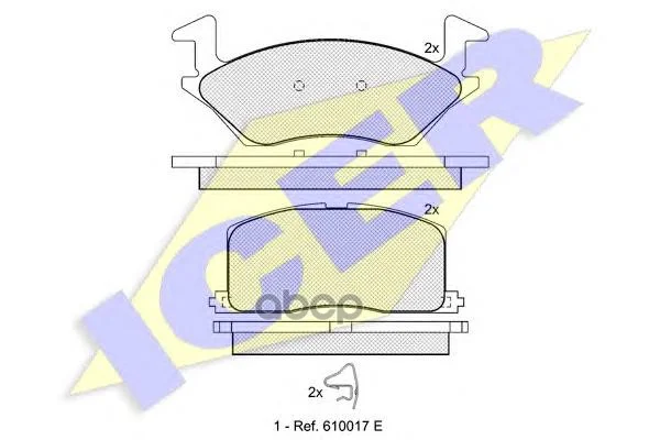 Колодки тормозные дисковые передн, TOYOTA: STARLET - изображение 1