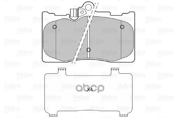 Колодки тормозные 601316 Valeo - изображение 1