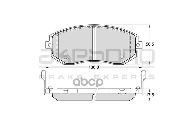Колодки тормозные дисковые передние SUBARU - изображение 1