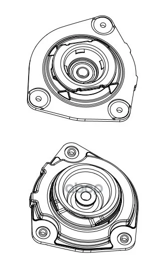 Опора амортизатора Nissan Qashqai (06-) (перед. - миниатюра 3