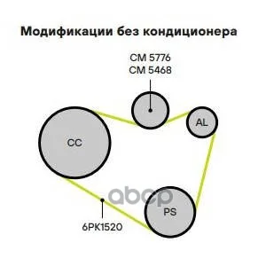 Натяжитель ремня SKODA FABIA 99- CM5468 Trialli - миниатюра 4