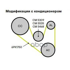 Натяжитель ремня SKODA FABIA 99- CM5468 Trialli - миниатюра 8