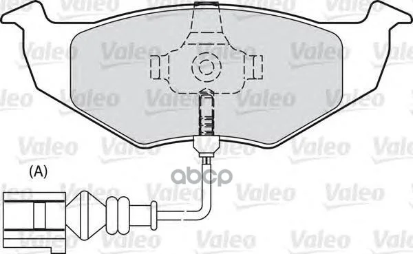 Колодки тормозные дисковые VALEO 598805 Valeo - изображение 1