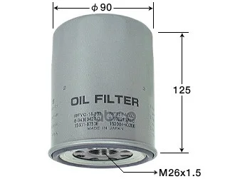 Фильтр масляный R2,RF#,4JG2,4JB1T,DL-T C412 VIC - изображение 1