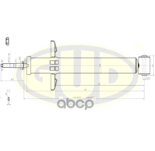 Амортизатор VW GOLF II/III/VENTO 84-97 зад.газ. - изображение 1