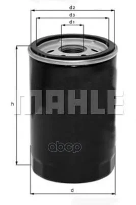 Фильтр масляный JAGUAR -07 OC323 Mahle/Knecht - миниатюра 2