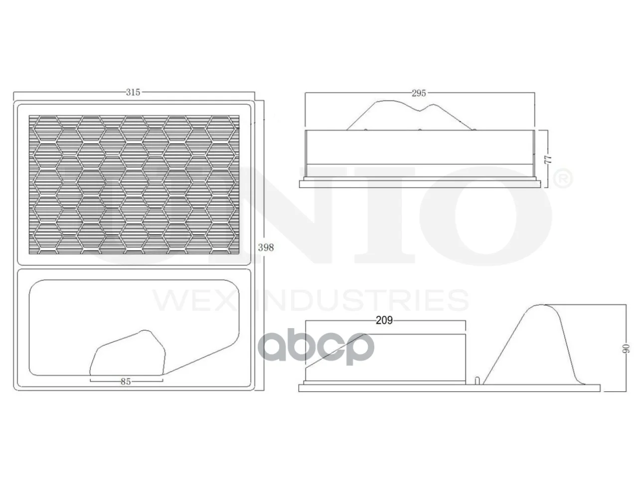 Фильтр воздушный Iveco Daily IV-VI 06- FLT10210 - миниатюра 6