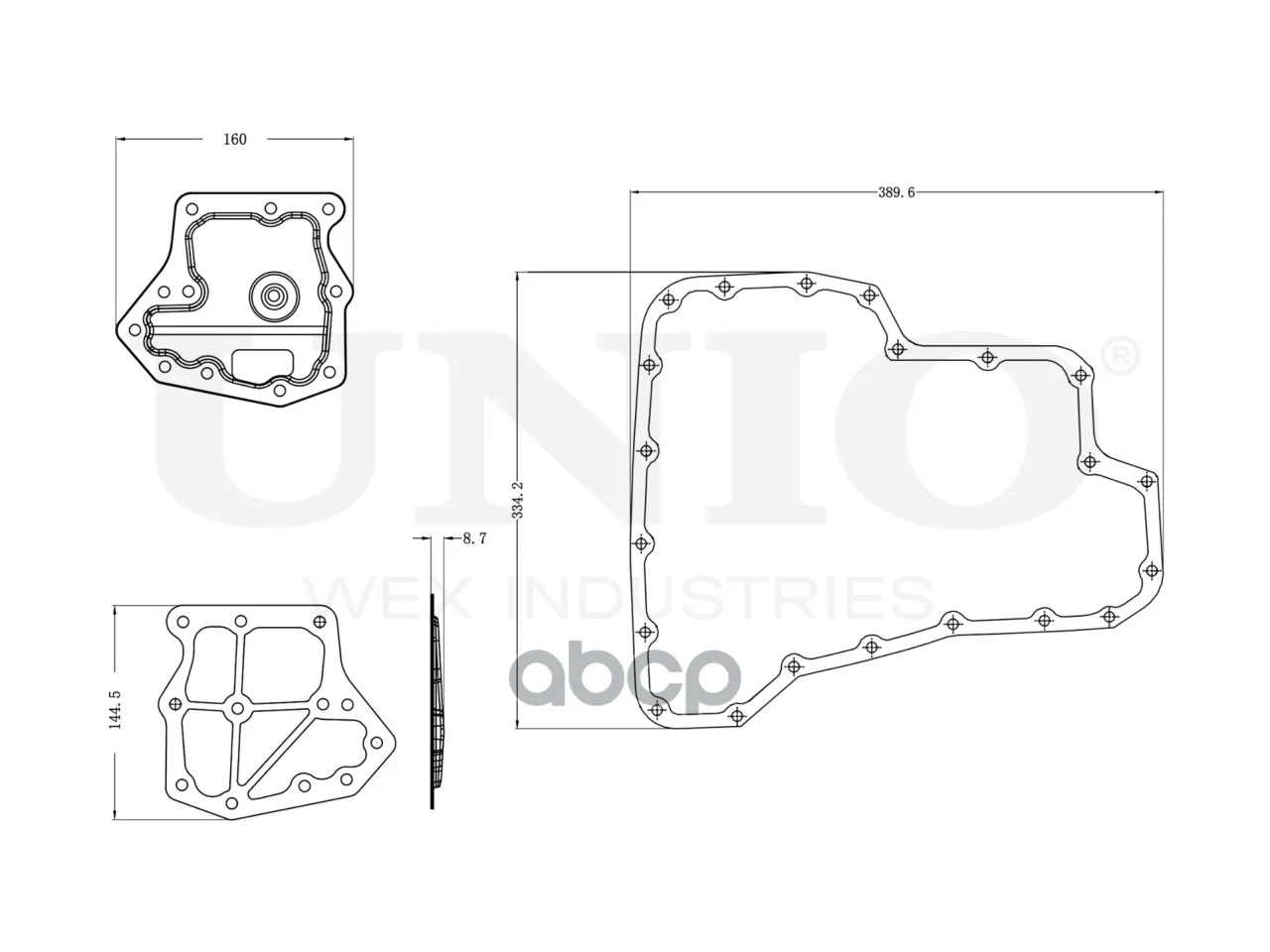 Фильтр АКПП NISSAN ALMERA 95- FLT30015 UNIO - миниатюра 6