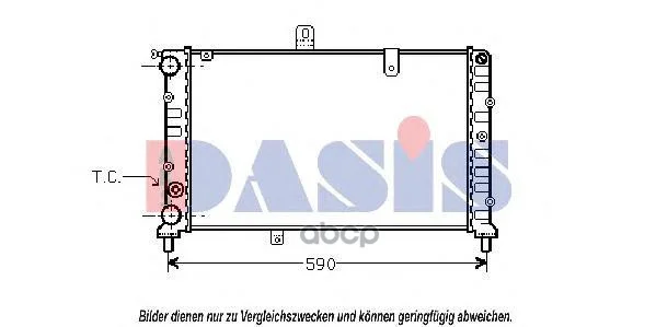 радиатор 300360N AKS DASIS - изображение 1