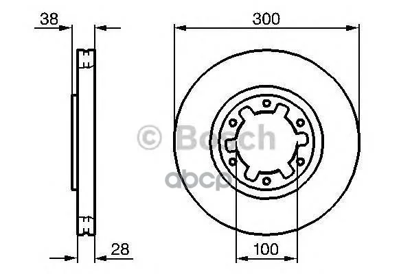 ДИСК ТОРМОЗНОЙ ПЕРЕДНИЙ 0986479031 Bosch - изображение 1