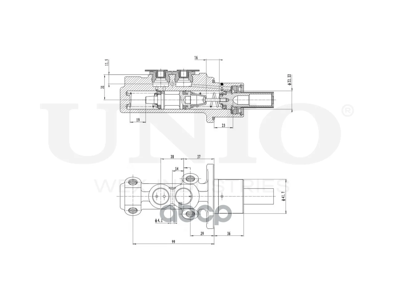 Главный тормозной цилиндр VW POLO 88- BRC20001 - миниатюра 5