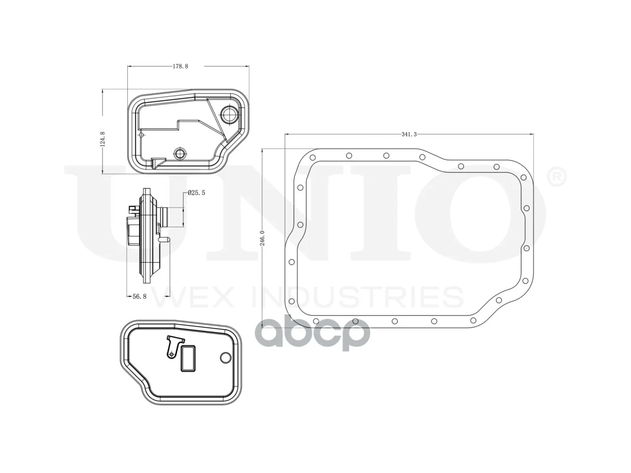 Фильтр АКПП FORD FOCUS 98- FLT30007 UNIO - миниатюра 6