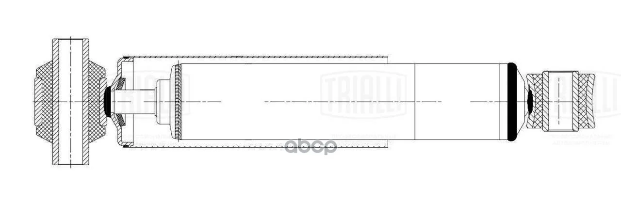 Амортизатор MERSEDES ACRTOS/AXOR 04- задн. AH15544 - изображение 1