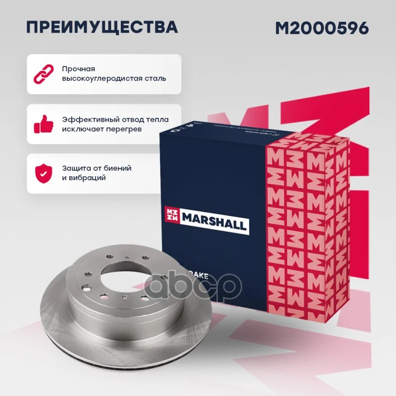 Диск тормозной MITSUBISHI PAJERO 07- задний вент.D - миниатюра 2