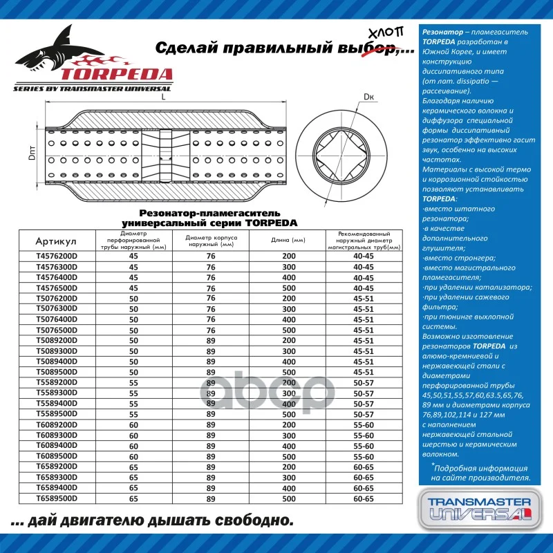 Резонатор-пламегаситель унив. перф.диффуз. - миниатюра 3
