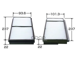 Фильтр салона AXELA BK3P,BK5P AC405E VIC - изображение 1