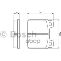 Колодки тормозные 0986460113 Bosch - миниатюра 2