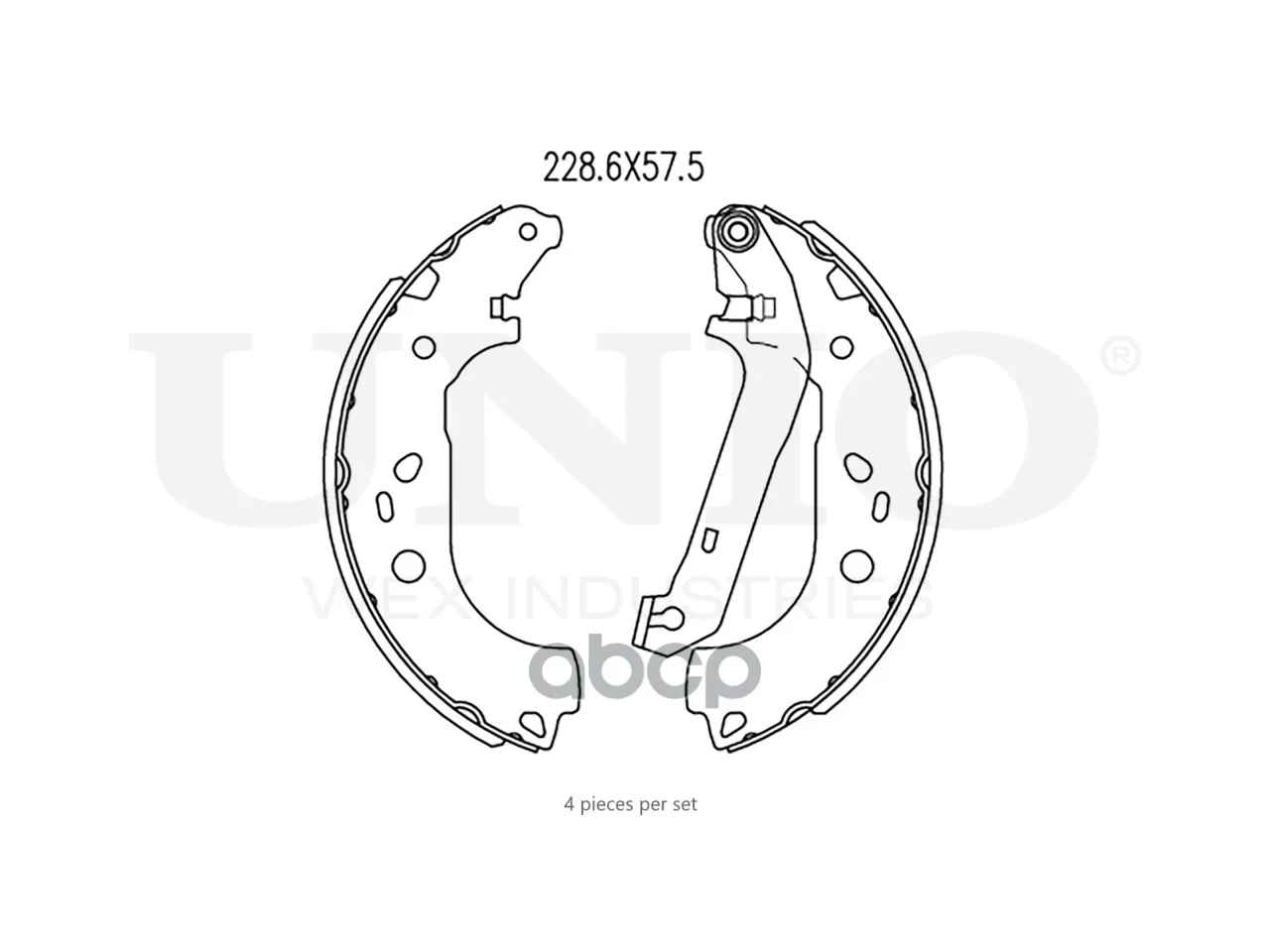 Тормозные колодки барабанные FORD TRANSIT 02- - миниатюра 3