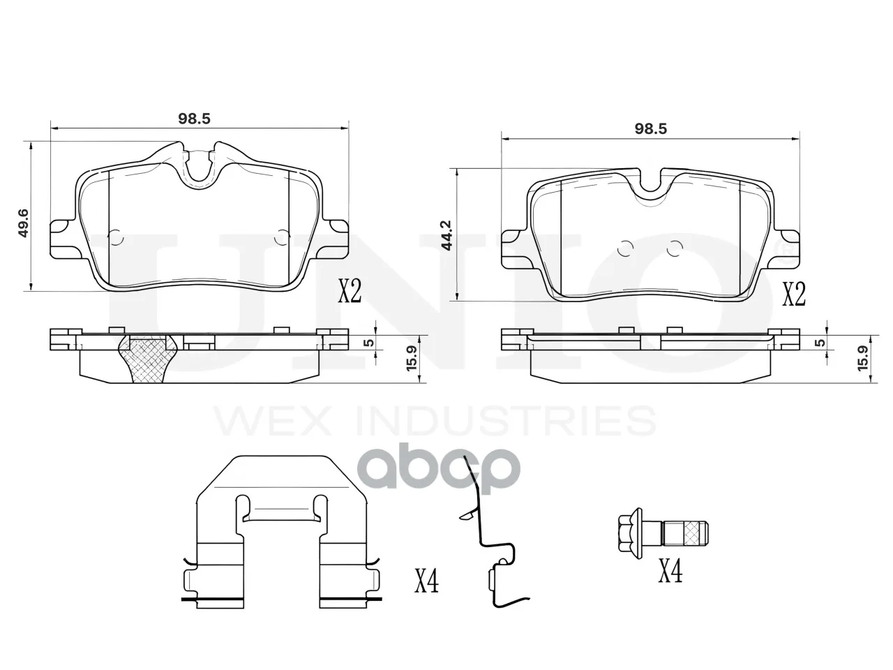 Колодки тормозные BMW 3(G20/21) задн.диск. - миниатюра 4