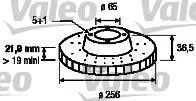 Диск тормозной 186603 Valeo - изображение 1