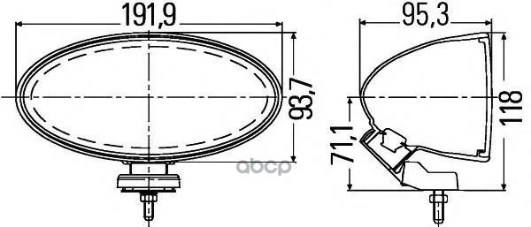 Фара Hella Comet FF300 Blue 1FB 007 892-131 - миниатюра 2
