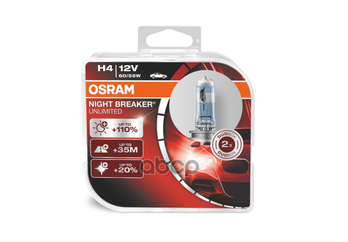 Лампа галогенная H4 P43t-38 12V 60/55W NIGHT - изображение 1