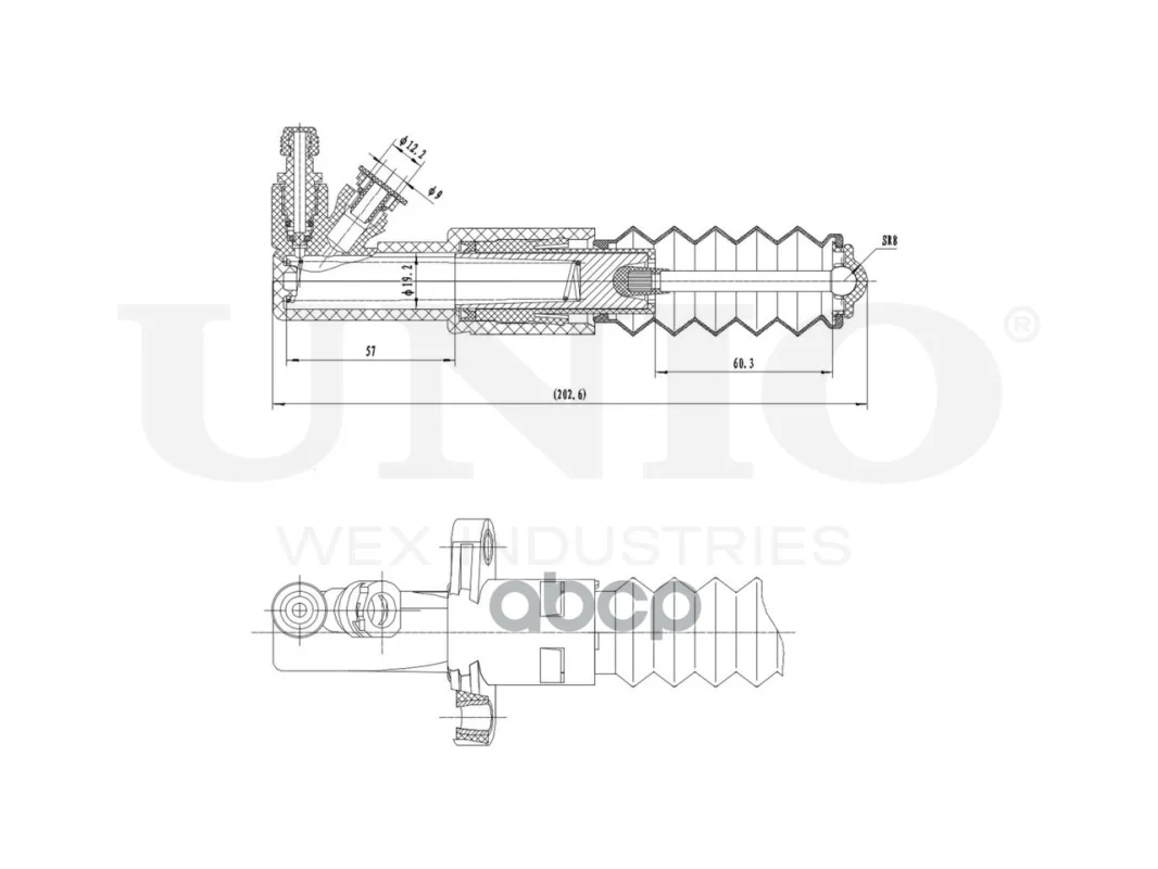 Цилиндр сцепления PEUGEOT 308 01- BRC10512 UNIO - миниатюра 5