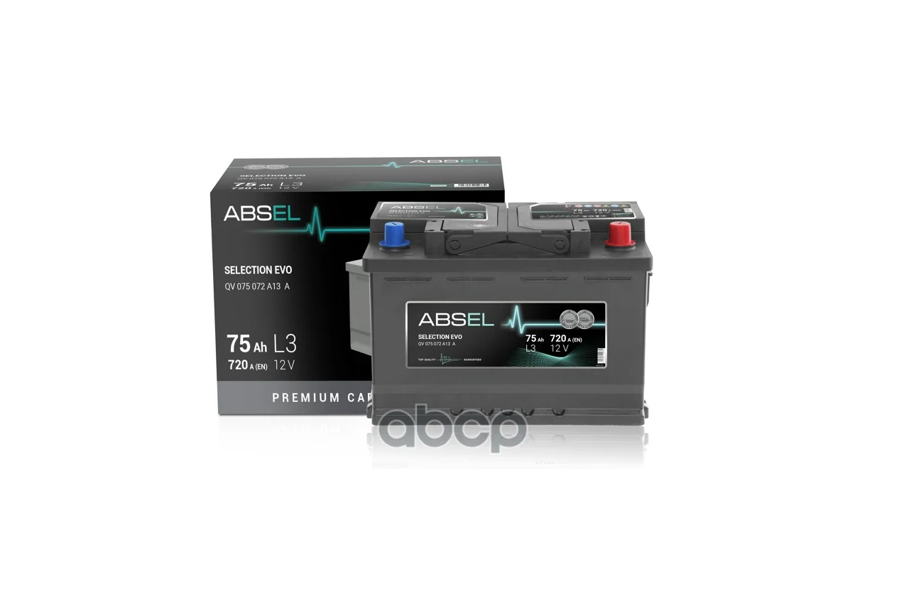 Аккумулятор ABSEL SELECTION EVO 12V L3 75Ah 720A - изображение 1