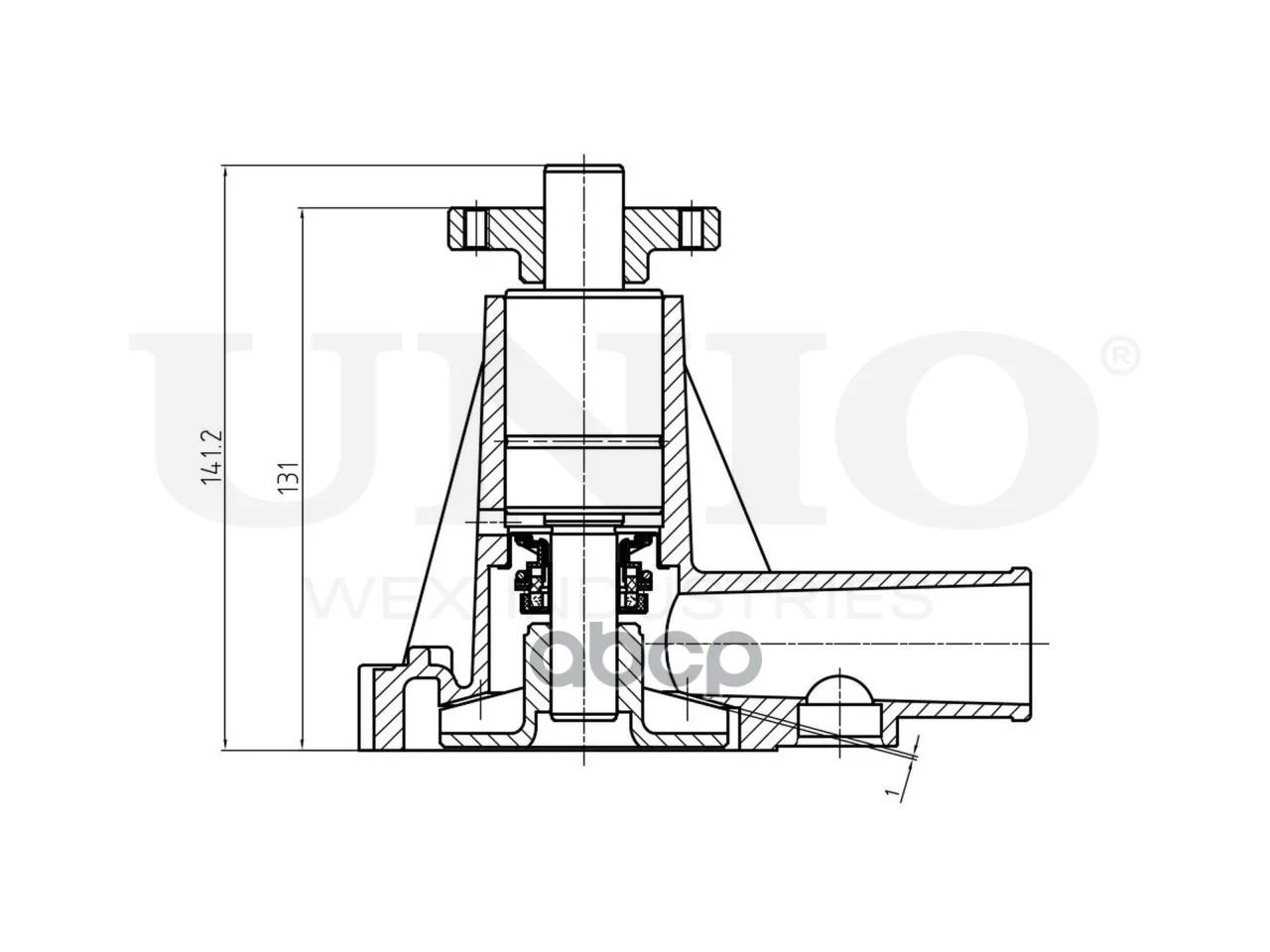 Помпа водяная Volvo 940 I,II 90-, 960 90-, 760 84- - миниатюра 4