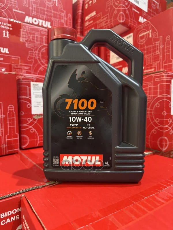 Масло для мотоциклов MOTUL 7100 4T 10w-40 (4л) VN - изображение 1