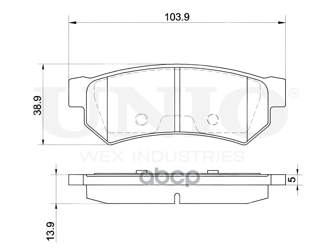 Колодки тормозные CHEVROLET LACETTI 04- задн.диск. - миниатюра 4