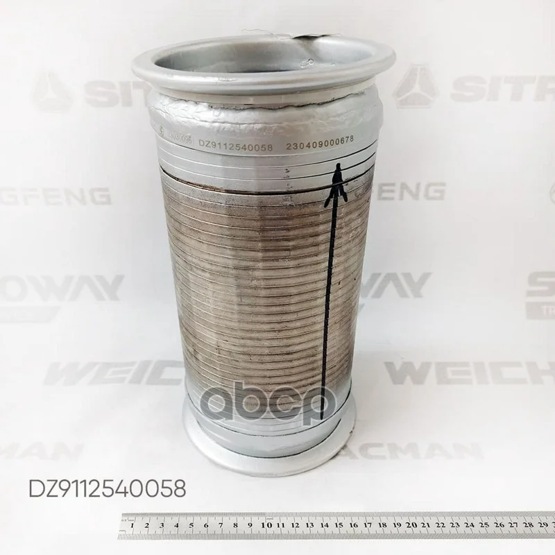 Гофра выхлопной системы D=120 L=300 (под хомут) - изображение 1