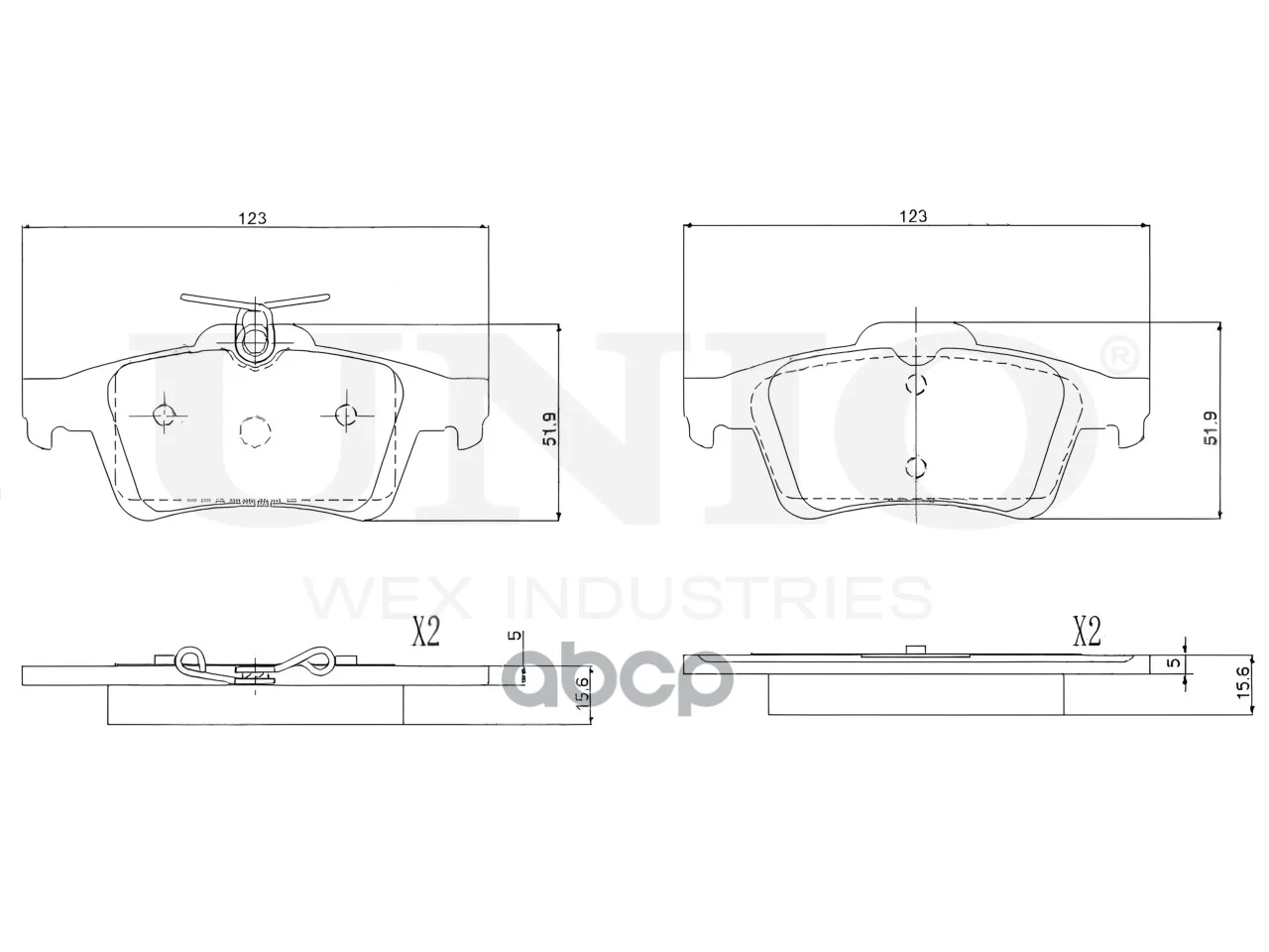Колодки тормозные FORD FOCUS 10- задн.диск. - миниатюра 4