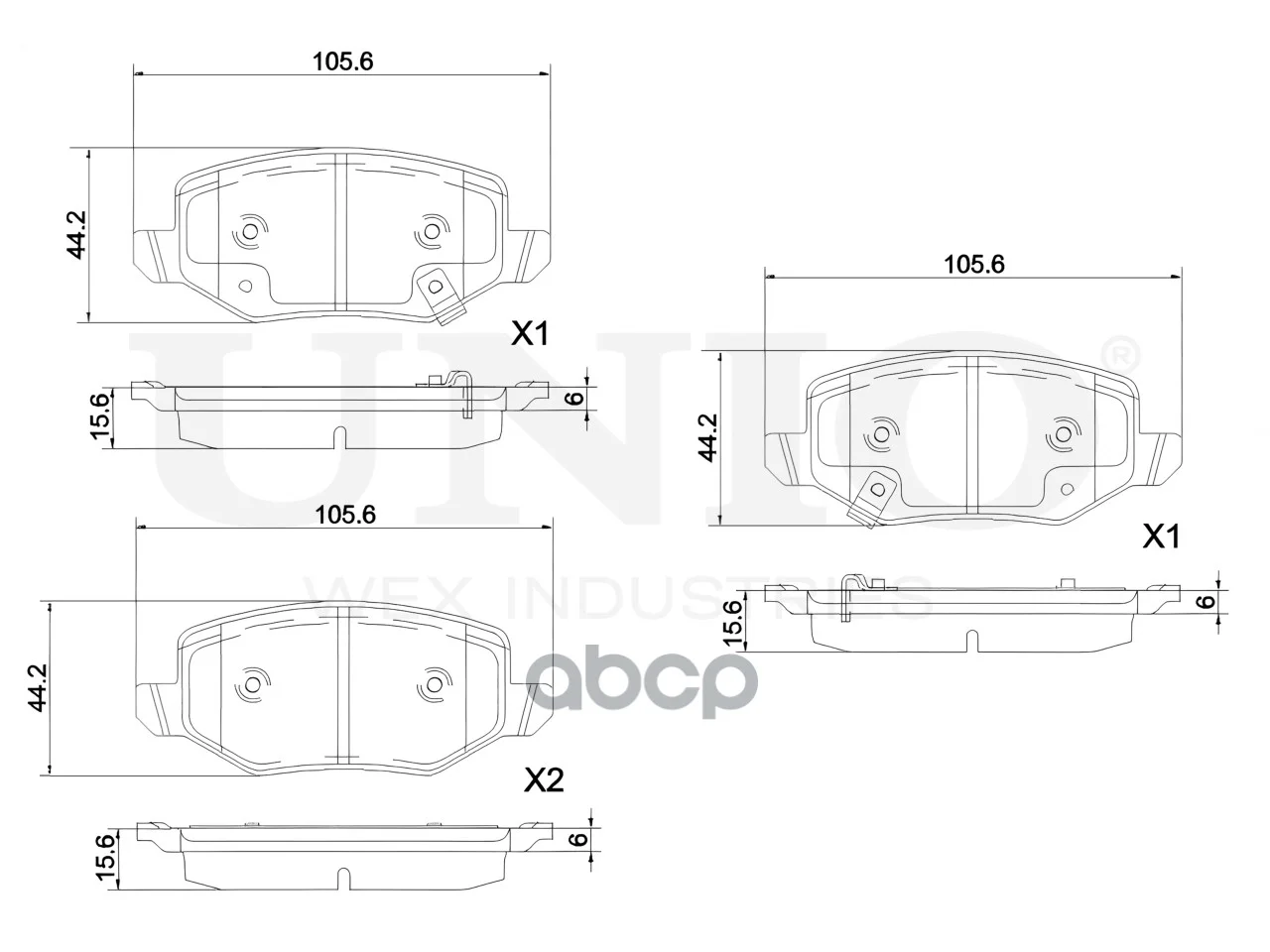 Колодки тормозные HAVAL JOLION 21- задн.диск. - миниатюра 4