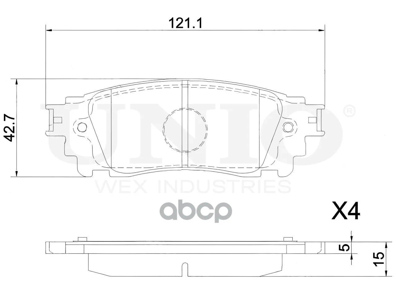 Колодки тормозные LEXUS NX 14- задн.диск. BRP20203 - миниатюра 4