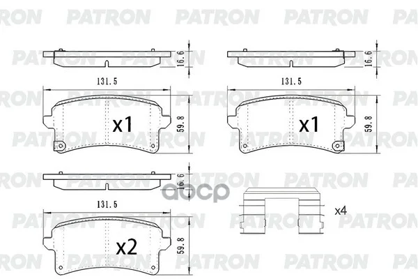 Колодки тормозные дисковые зад. HAVAL H9 PBP210 - изображение 1