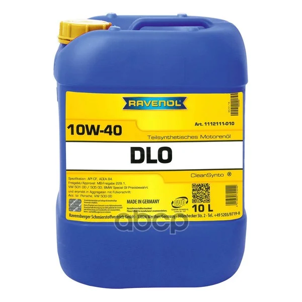Ravenol DLO 10w40 10 л Ravenol
