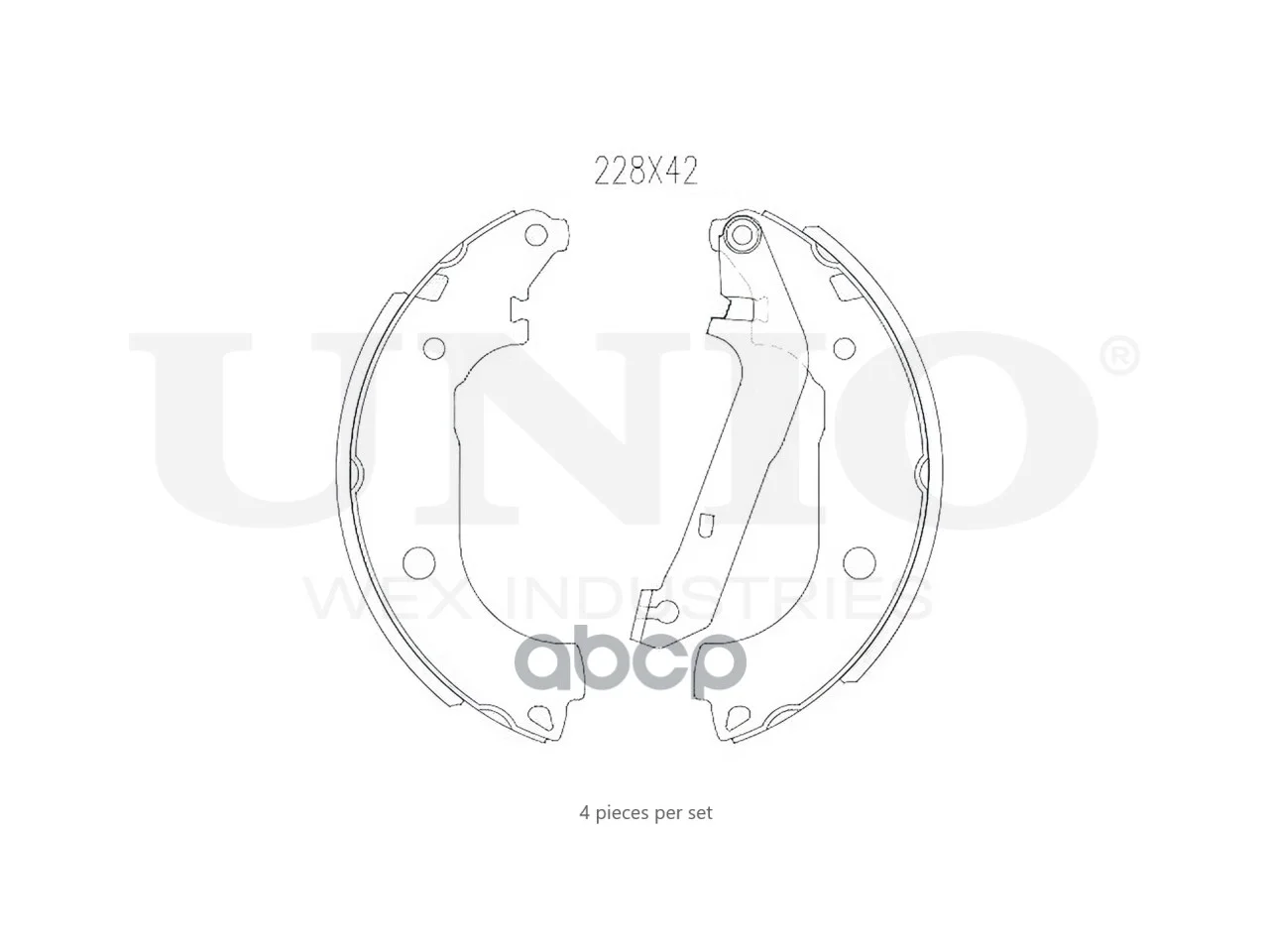 Тормозные колодки барабанные FORD FOCUS 03- задн. - миниатюра 3