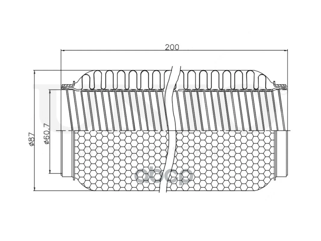 Гофра глушителя 60х200 WIREFLEX EXP60200W UNIO - миниатюра 4