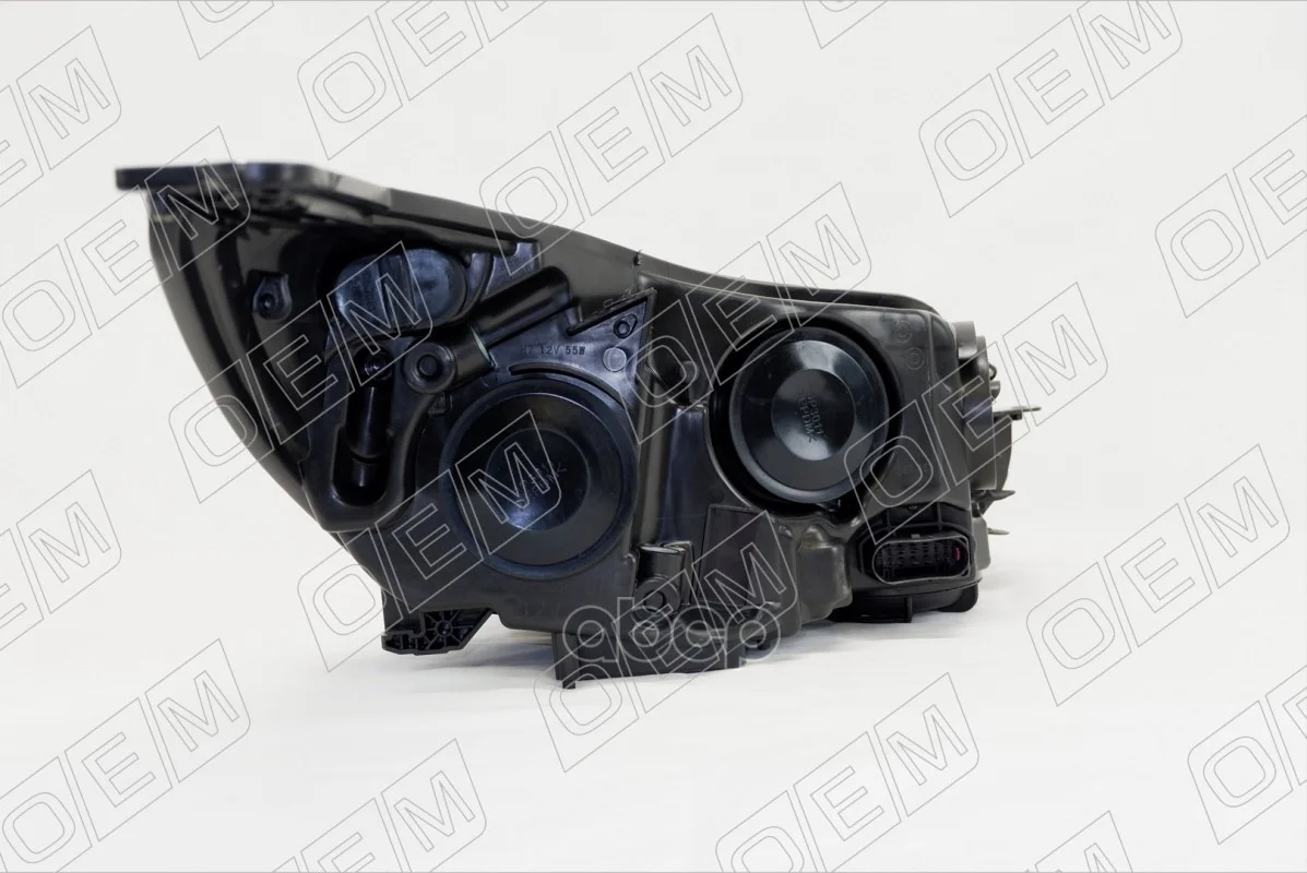 Фара левая Ford Focus 3 2011-2015, галоген, черная - миниатюра 4
