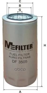 Фильтр топливный DF3505 M-Filter - изображение 1