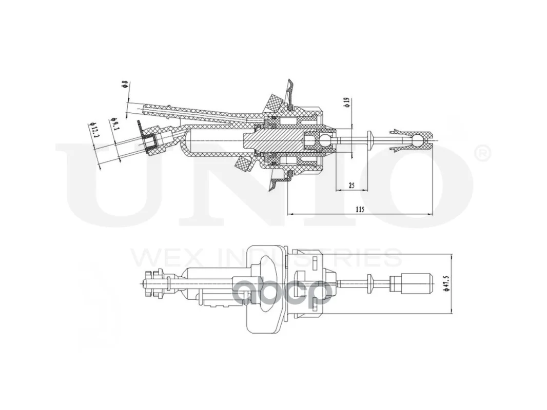 Цилиндр сцепления главный Ford Focus I-III 03-, - миниатюра 5