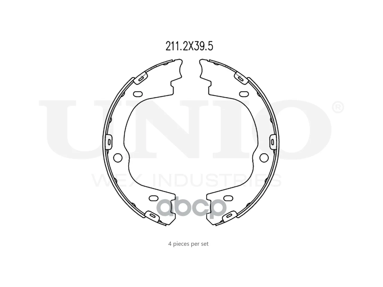 Тормозные колодки барабанные HYUNDAI IX55 08- - миниатюра 3