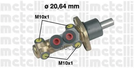 Главный тормозной цилиндр 050142 Metelli - изображение 1