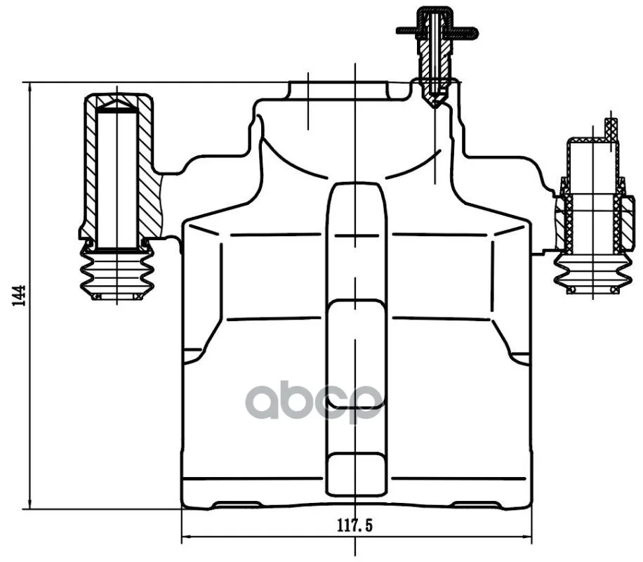 Суппорт тормозной MAZDA 6 02- перед.лев. CF203301 - миниатюра 4
