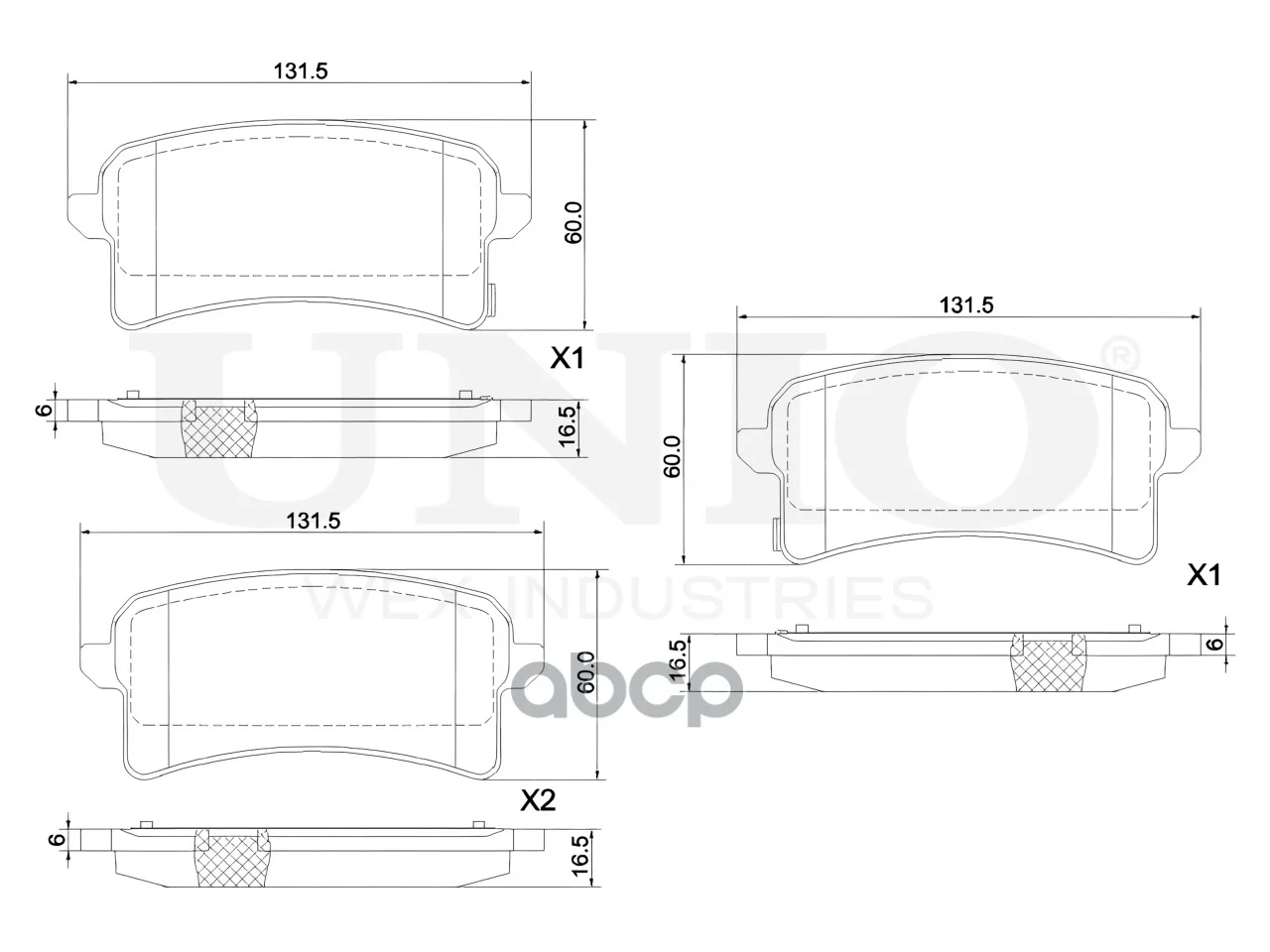 Колодки тормозные HAVAL H9 16- задн.диск. BRP20089 - миниатюра 4