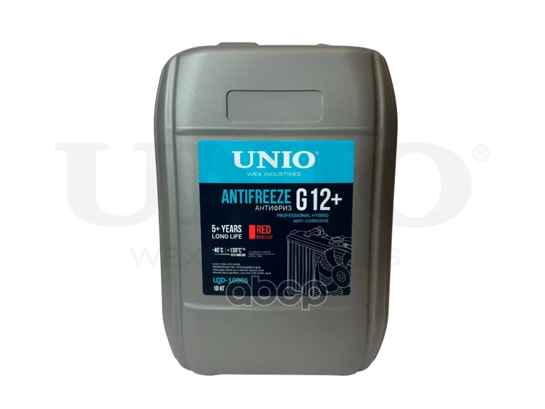 Антифриз G12 красный 10кг LQD10005 UNIO - изображение 1