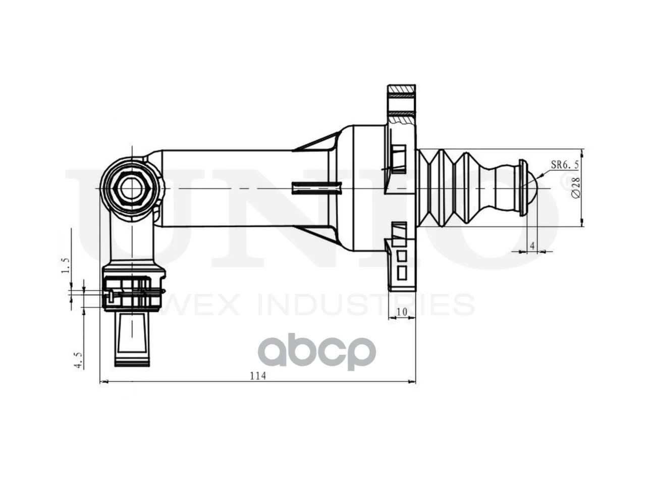 Цилиндр сцепления VW POLO 97- BRC10504 UNIO - миниатюра 5