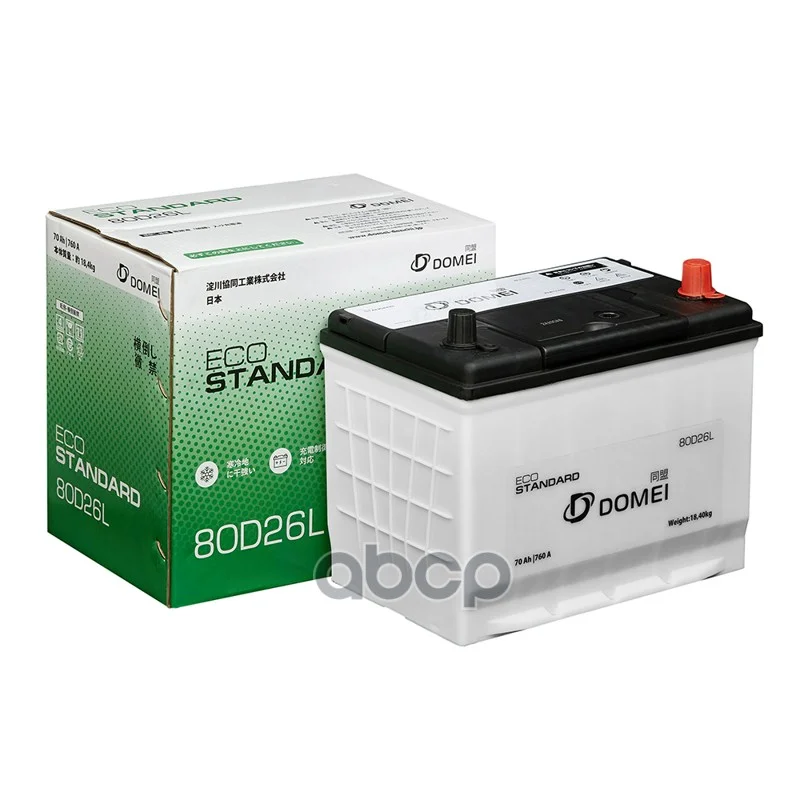 Аккумулятор DOMEI Eco STANDARD 80D26L 80D26L DOMEI - изображение 1