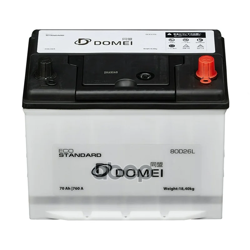 Аккумулятор DOMEI Eco STANDARD 80D26L 80D26L DOMEI - миниатюра 2